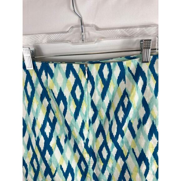 Ann Taylor Geometric Pattern Pencil Skirt size 0 - Picture 5 of 6